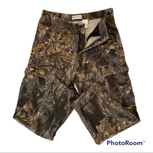 Columbia Hunting Camo Sportswear Utility pants size 32 x 28 Mossy Oak Break up - Picture 1 of 12